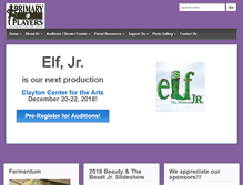 Tablet Screenshot of primaryplayers.com